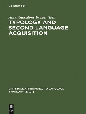 cover image of Typology and Second Language Acquisition
